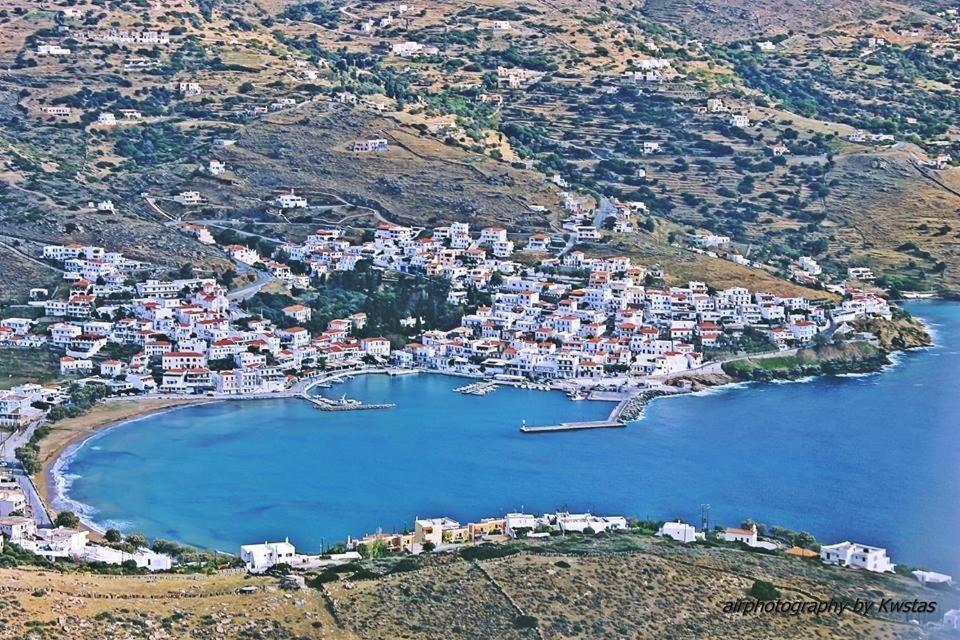 Villa Bonatsa Andros Home 巴特斯欧 外观 照片